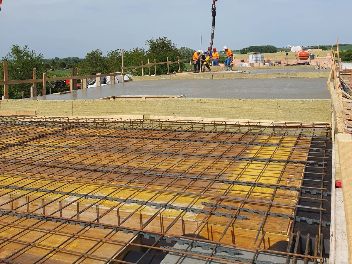 Betonáž stropy 1-7 RD