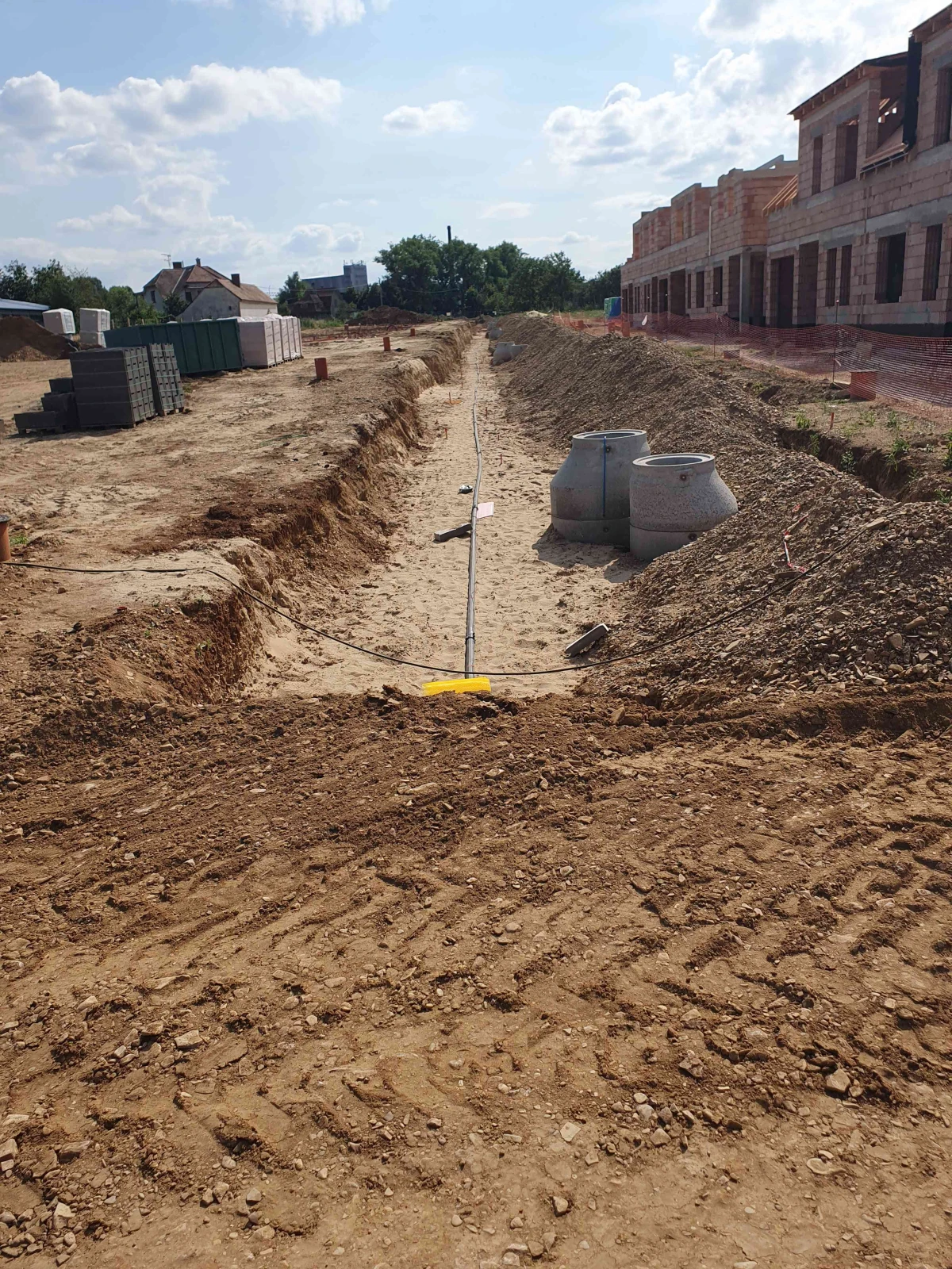 Uložení páteřní sítě - voda, plyn