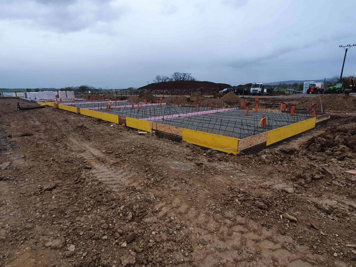 Základové desky - první blok 10ti RD